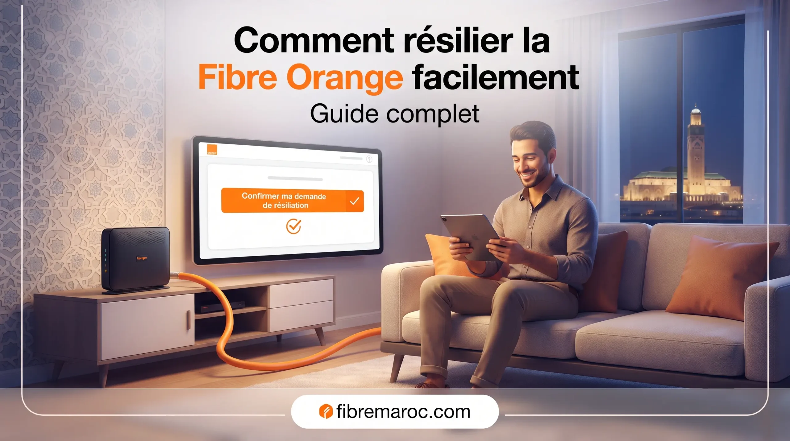 Guide étape par étape pour résilier facilement son abonnement Fibre Orange au Maroc en 2026.