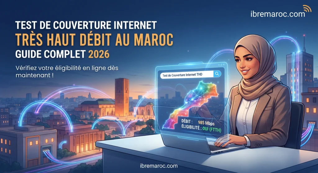 Test de couverture Internet Très Haut Débit et éligibilité FTTH au Maroc en 2026
